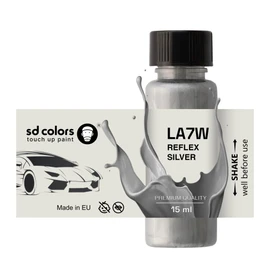 SD COLORS REFLEX SILVER LA7W 15ML REPAIR PAINT PAINT PAINT BRUSH CODE LA7W REFLECTIVE SILVER