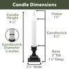 612 Vermont LED Battery Operated Window Candles with Timer, Bright