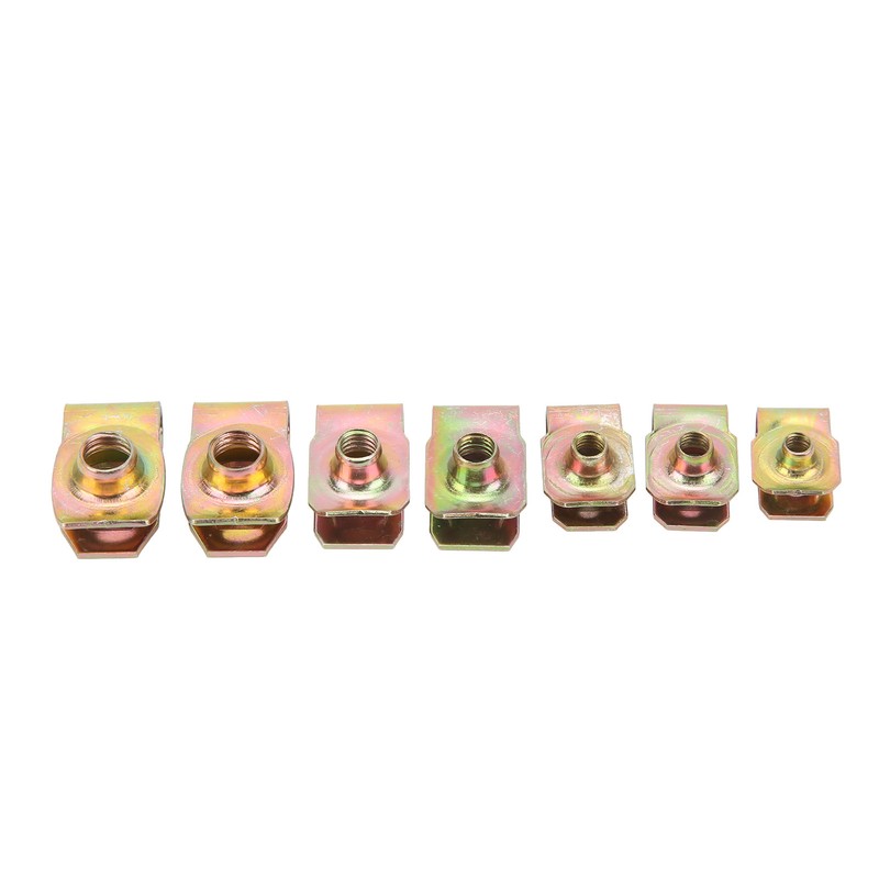 60Pcs U Nut Clip Kit Strong Rust Resistance High Elasticity
