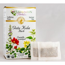 Celebration Herbals Organic Gotu Kola Tea Bags 24 Count