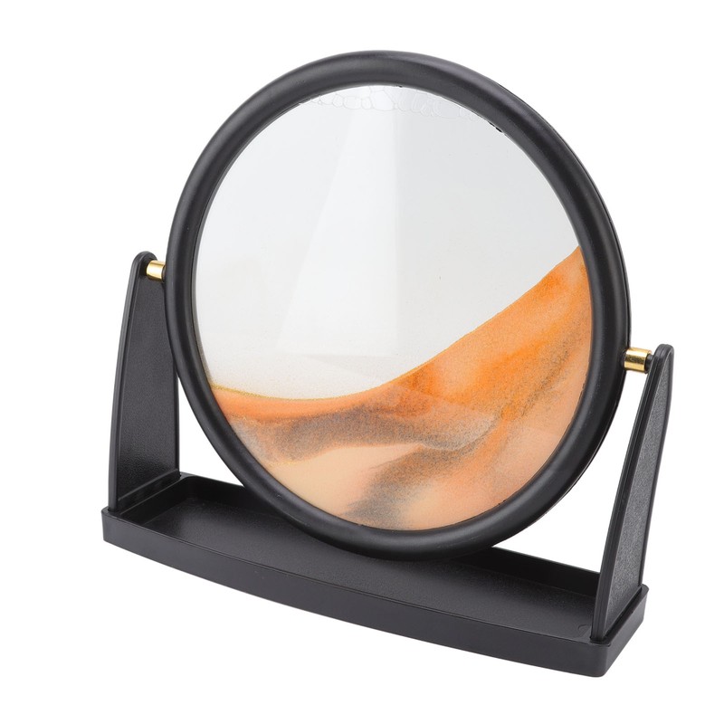 Moving Sand Art Picture Sandscape in Motion Round Glass 3D