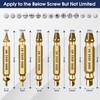 Gifts for Men, Jebousike 6Pcs Titanium Damaged Screw Extractor Set