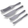 Tongjude Silicone Spurtle Set, Silicone Spatula Set, Heat Resistant Cooking