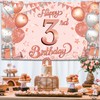 KatchOn, Rose Gold Happy 3rd Birthday Banner - Xtralarge, 72x44
