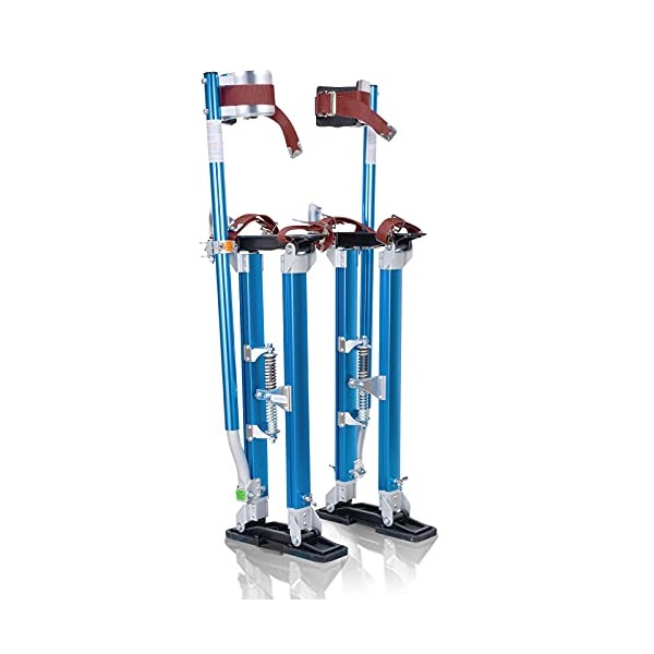 Hooomyai 18"-30" Drywall Stilts Aluminum Tool Stilt Height Adjustable Lifts