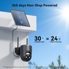 ELYSOO 2K Solar Security Camera Wireless Outdoor, 1pack