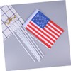 LABRIMP Usa Flags 50 Mini America Flags Lightweight Polyester Material