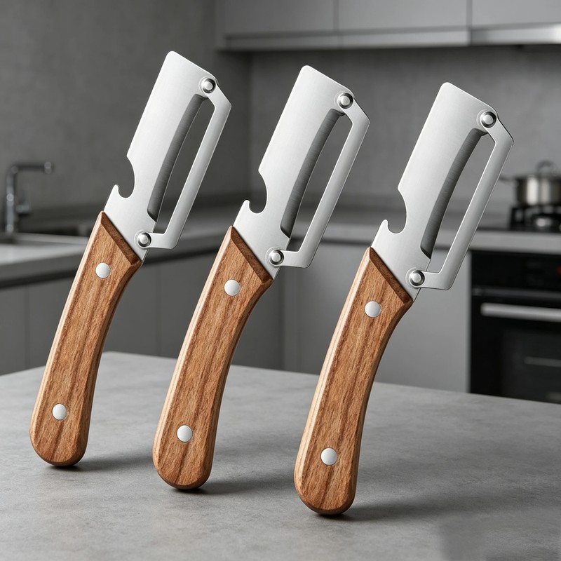3-in-1 Stainless Steel Peeler for Kitchen Prep – Vegetable, Fruit
