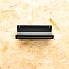 MegaMaxx UK Wall Mounted Bin Bag Holder – Black Steel