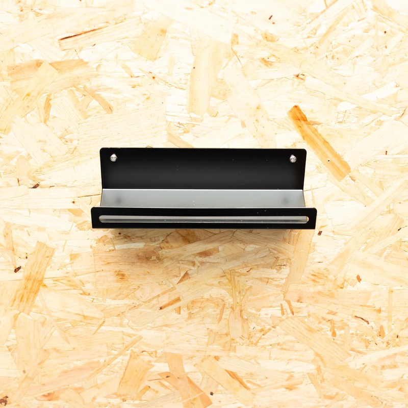 MegaMaxx UK Wall Mounted Bin Bag Holder – Black Steel