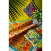 Excelsa Mexican Flowers Oven Glove, One Size, 100% Cotton Lining,