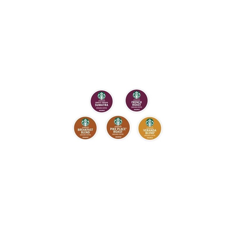 30 Count—Variety Pack Sampler K-Cup Coffee Pods- French Roast, Sumatra,