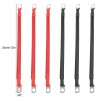 Octoder 6pcs 2AWG Copper Battery Cables 3/8" Lugs Terminals Power