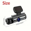 Dash Cam 3.16-Inch Dual-Lens Driving Recorder Front inside Camera G-Sensor