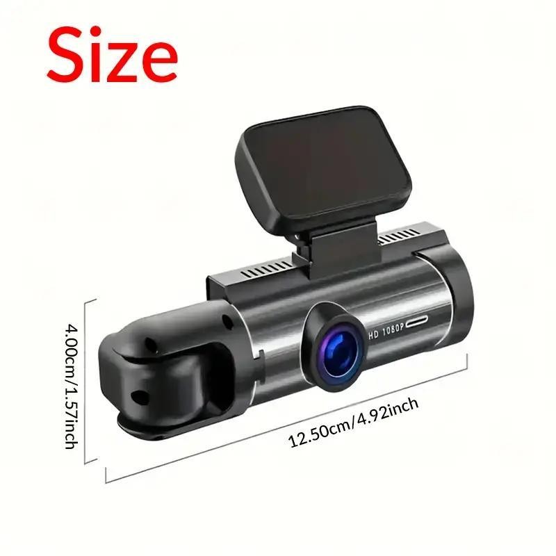 Dash Cam 3.16-Inch Dual-Lens Driving Recorder Front inside Camera G-Sensor