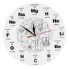 ZONJIE Modern Wall Clock, with Periodic Table of Chemistry Science
