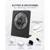 Zuvas Desk Fan Battery Operated, Rechargeable 180°Tilt Folding Personal Ultra