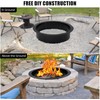 36-Inch Smokeless Fire Pit Ring, Easy 8-Piece Iron Sheet Assembly,