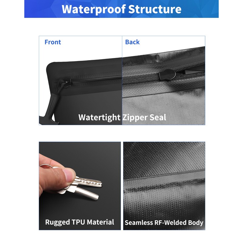 TUNROP IPX8 Waterproof Document Bag: Submersible 1M / 30 Min