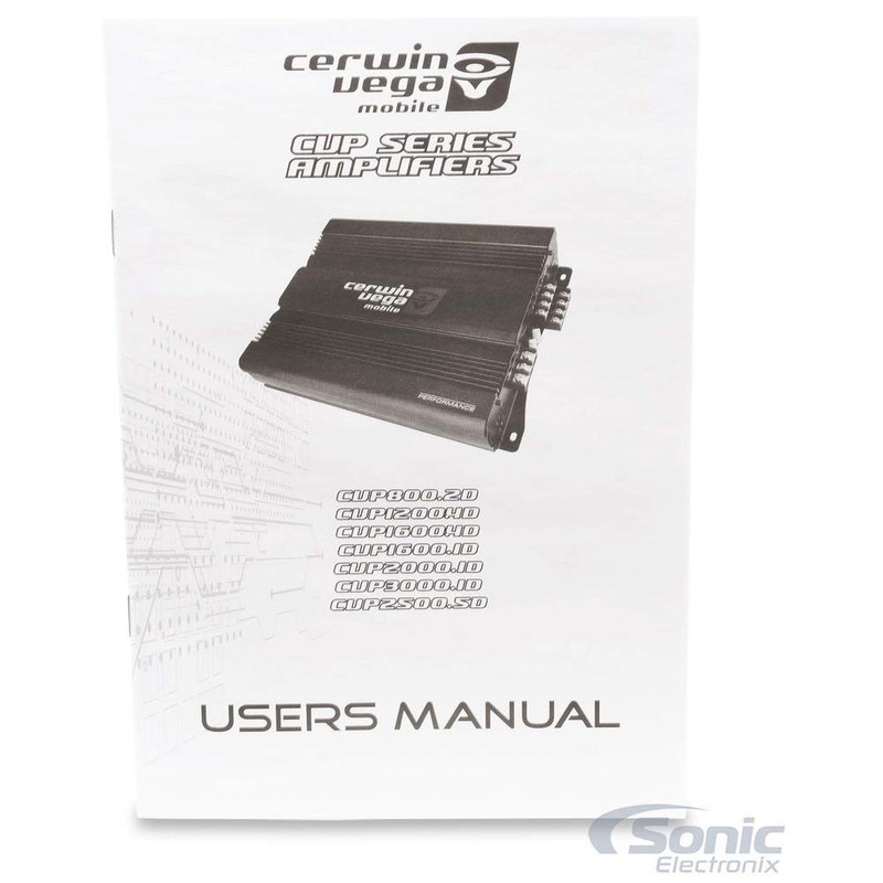 Cerwin Vega CVP 1600W Max Mono Amplifier, Class AB Car