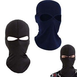 BIKPRST Winter Sturmhaube Mit 2 Löchern Ski Gesichtsabdeckung Für Draußen,Sturmhauben,Skimaske,Balaclava Für Damen Und Herren–Uv-Schutz,Winddicht Warm,Motorradfahren,Snowboarden Für Radfahren Outdoor