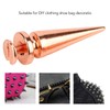 100set Punk Cone Spikes Studs Rose Gold Pointed Electroplating Burr
