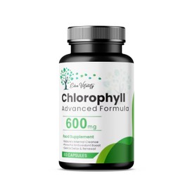 Eden Vitality Chlorophyll Capsules, 600mg Advanced Formula, Food Supplement, 60 Count