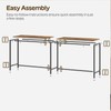 YATINEY 78.7" Long Bar Table, Counter Bar Height Table, High