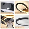 Black-Star ring Ceiling Fans with Lights and Remote, 27 Inch