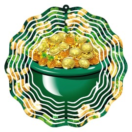 Keely's Korner Inc. St. Patrick's Day Outdoor Decor Wind Spinner Yard Garden Metal Kinetic 10 inches