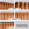 KOUFALL Burnt Orange Curtains 84 Inch Length for Living Room,Bohemian
