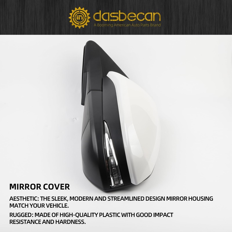 Dasbecan Left Driver Side Mirror Compatible with 2014-2019 Toyota Highlander