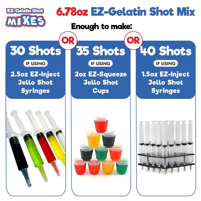 Kamikaze Jello Shot Mix 6.78 oz - Premium Gluten-Free Jello