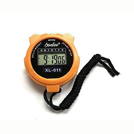 Electronic Digital Sport Stopwatch Timer, Handheld Sport Date Timer for Sports Coaches Fitness Coaches and Referees Orange