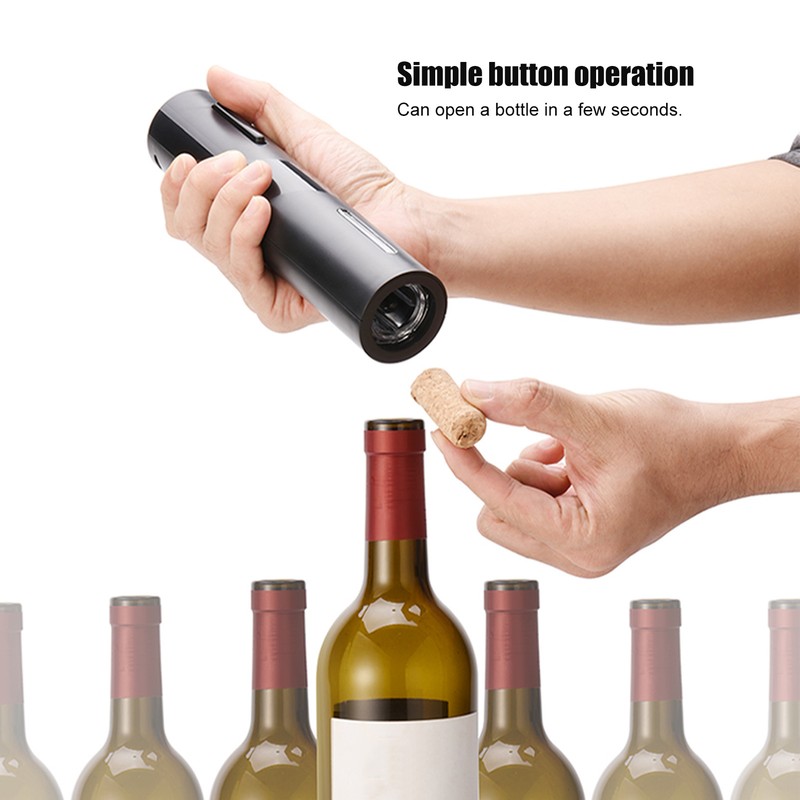 3PCS/Set Electric Wine Bottle Opener Set with Bottle Pourer Press
