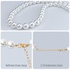 KUDES Exquisite and Adjustable Dog Necklace: Elegant Classic Pearl Collar