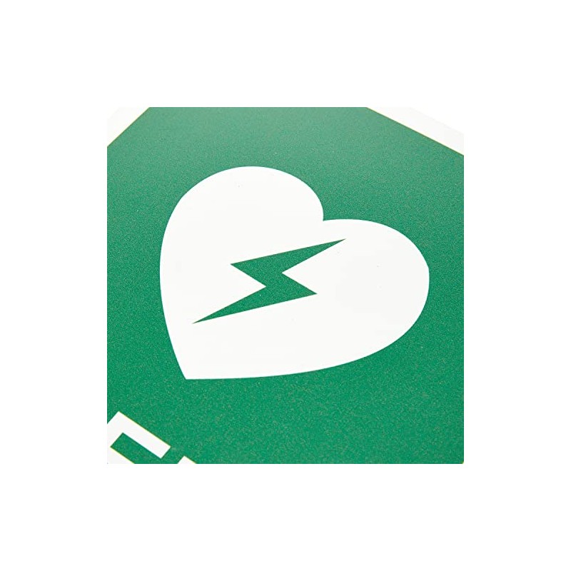 Seco AED Emergency Defibrillator Sign, 200mm x 300mm - 1mm