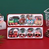 2 Pcs Christmas Wooden Train Mini Wooden Christmas Train Christmas
