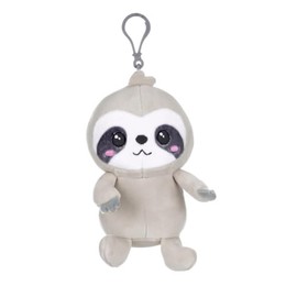 Kawaii Kuties 5"/12.5cm Japanese Kawaii Sloth Soft Plush Bag Clip