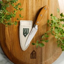 Bloomhouse - Oprah's Favorite Things - 4 Inch German Steel Paring Knife W/Italian Olive Wood Forged Handle