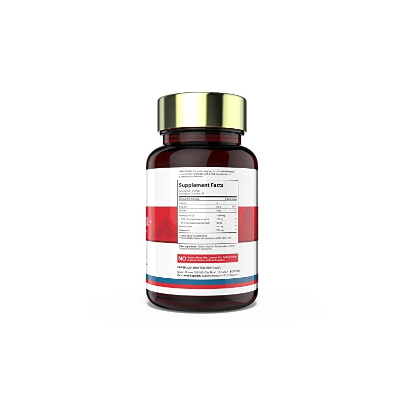 Krill Oil Capsules High Strength - Organic Joint Care Pain