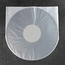 Fundas para Discos de Vinilo de 100 Piezas, Fundas Exteriores para Discos de Vinilo Transparentes de Plástico Antistítico de 7 Pulgadas, Fundas para Discos de Vinilo, Bolsas