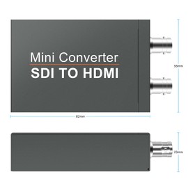 HD 3G Video Converter SDI to HDMI-Compatible to SDI Adapter Converter with Audio Auto Format Detection for Camera HDTV Monitor