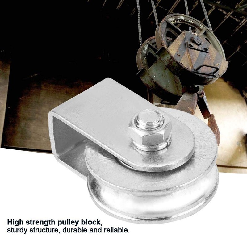 Single Pulley Block 300Kg/660lbs Loading Swivel Pulley Roller Crane Swivel