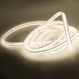 pcning 230 Volt LED COB Strip 1 m 4000 K White 1 Metre LED Strip IP67 Waterproof (White, 1 m)