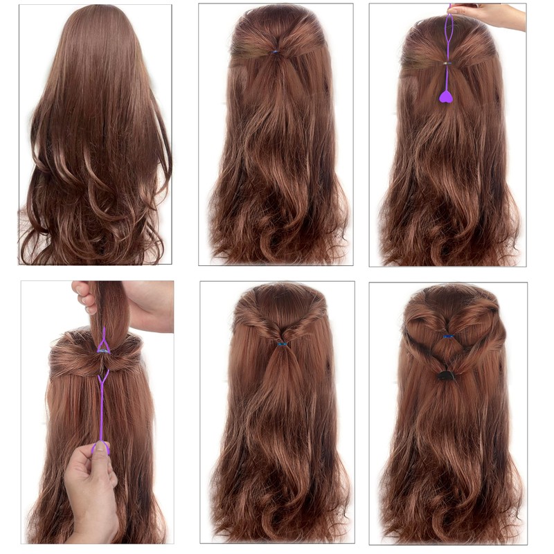 16PCS Quick Topsy Tail Hair Beader Kit – Automatic Bead