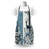 ABAKUHAUS Cooking Apron, Blue-grey, dark grey