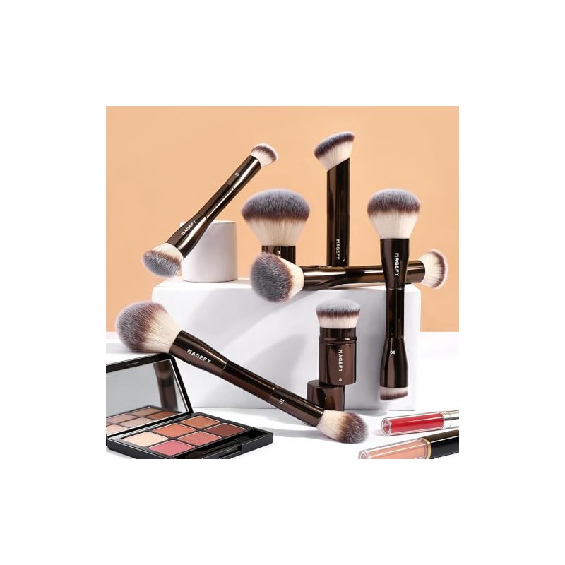 Brochas para Maquillaje Profesional, 7 PCS Brocha de Maquillaje de