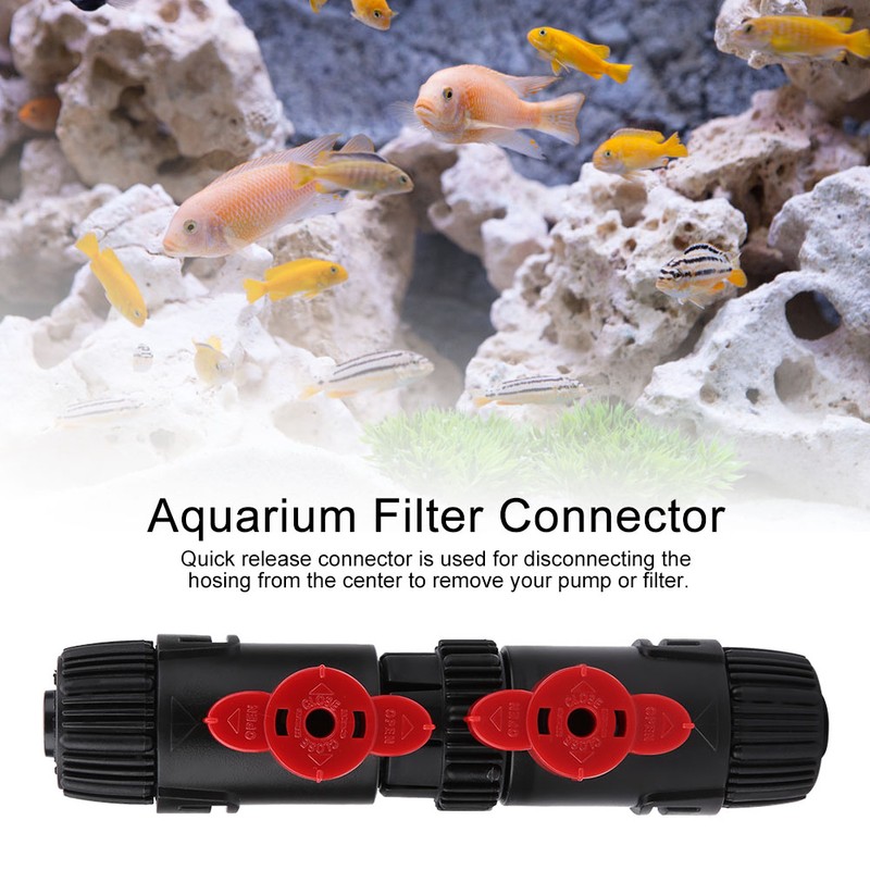Aquarium Fish Tank Hose Pipe Quick Release Connector Water Flow