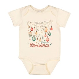 TATY Kids Magic of Christmas Baby Infant One Piece Bodysuit 24 Months Natural